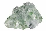 Glass-Clear, Purple & Green Cubic Fluorite Cluster - China #205570-1